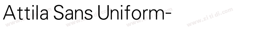 Attila Sans Uniform字体转换